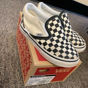 Toddler Vans Checker Size 7.5